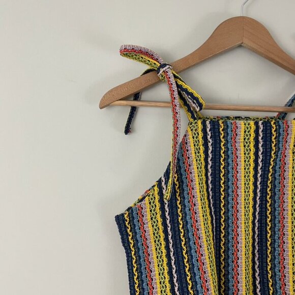 Madewell Texture & Thread Tie-Shoulder Tank Top in Rainbow Crochet Size Small - Picture 6 of 6